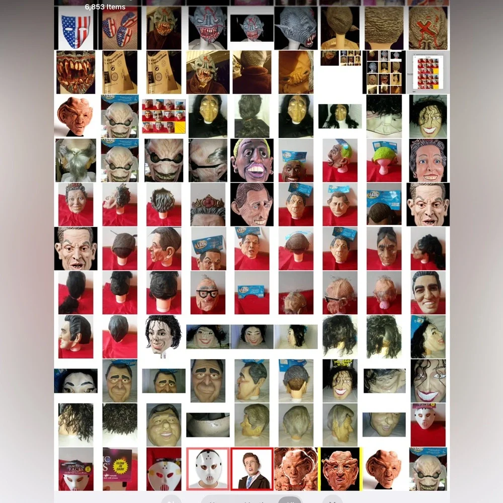 Famous people MAD SCIENTISTS mask vintage FAMOUS PEOPLE 1980’-1990’s new but old